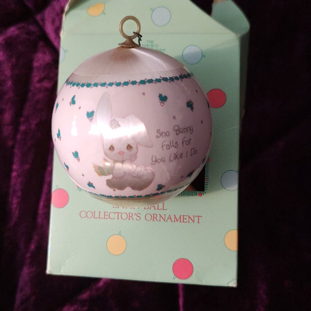 Precious moments satin ball collector's ornament